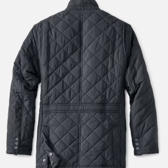 BARBOUR LUTZ Men's Quilted Jacket in Navy MSRP$380 Rugged & Sophisticated - Picture 13 of 16